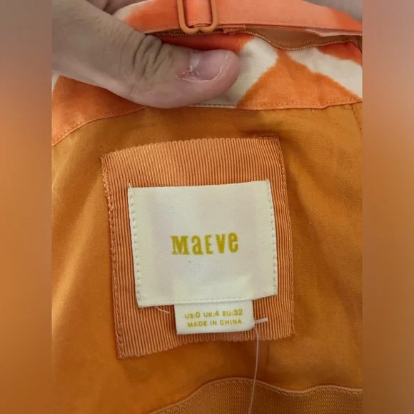 NWT ANTHROPOLOGIE Freya Poplin Dress Womens size 0 - Picture 12 of 12